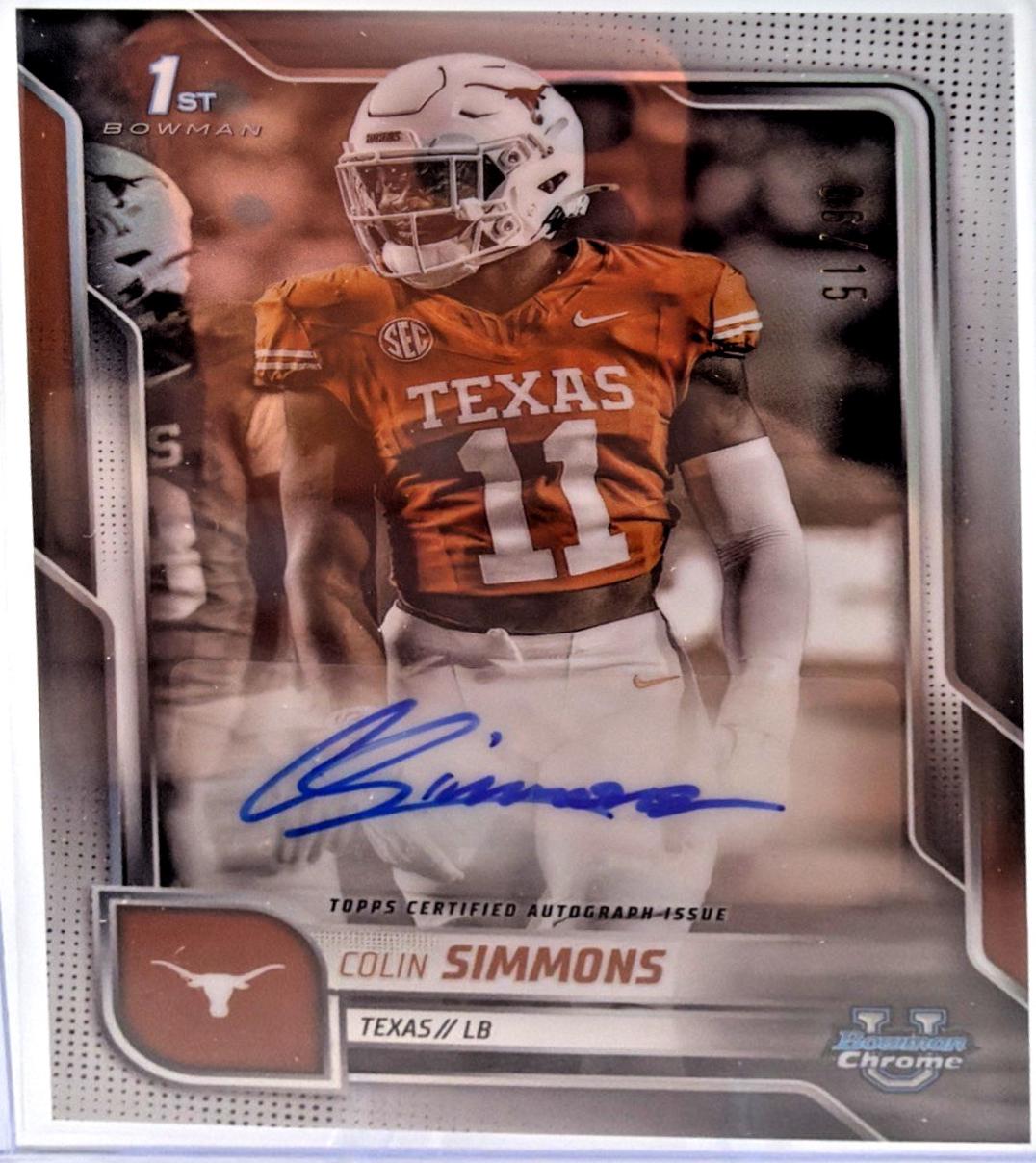 Colin Simmons [White Refractor] #BCA-CS