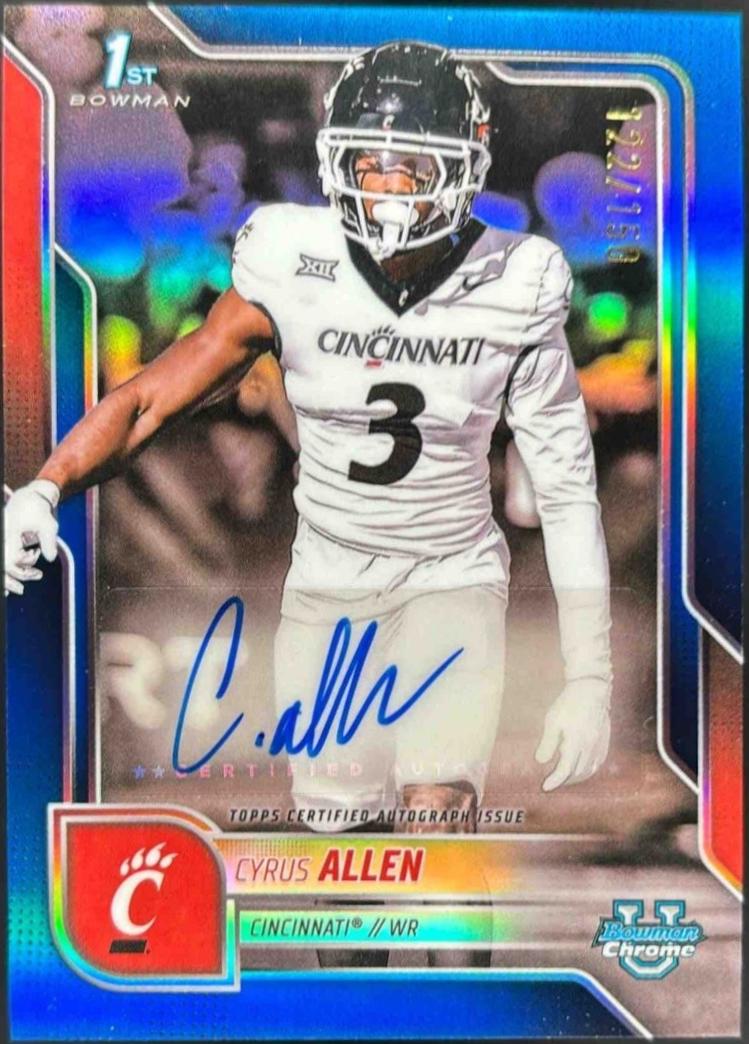 Cyrus Allen [Blue Refractor] #BCA-CA