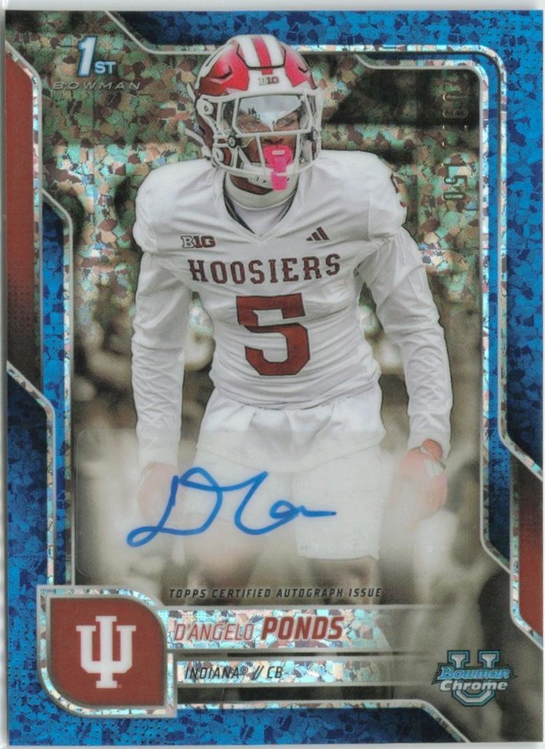D'Angelo Ponds [Blue Mini-Diamond Refractor] #BCA-DPO