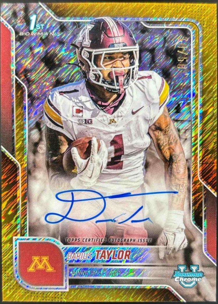 Darius Taylor [Gold Shimmer Refractor] #BCA-DT