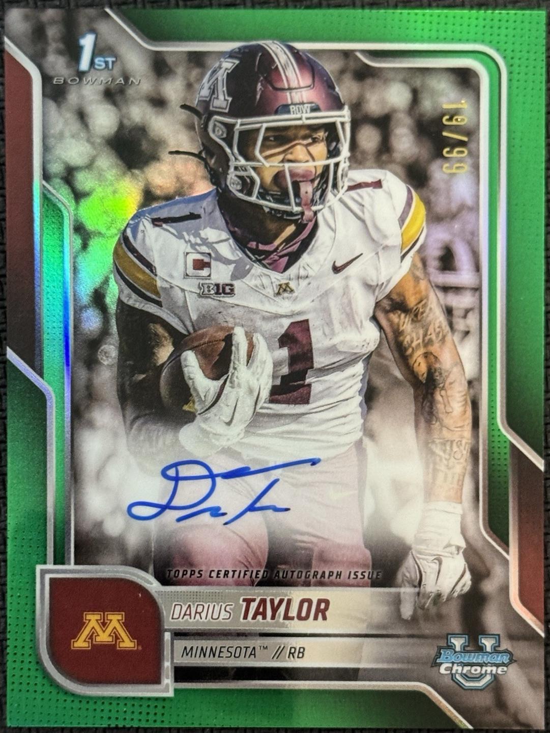 Darius Taylor [Green Refractor] #BCA-DT