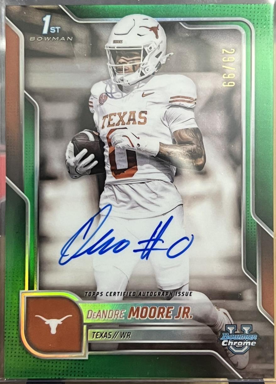 DeAndre Moore Jr. [Green Refractor] #BCA-DEM