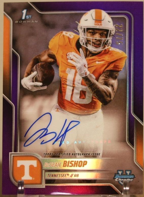 DeSean Bishop [Purple Refractor] #BCA-DBI