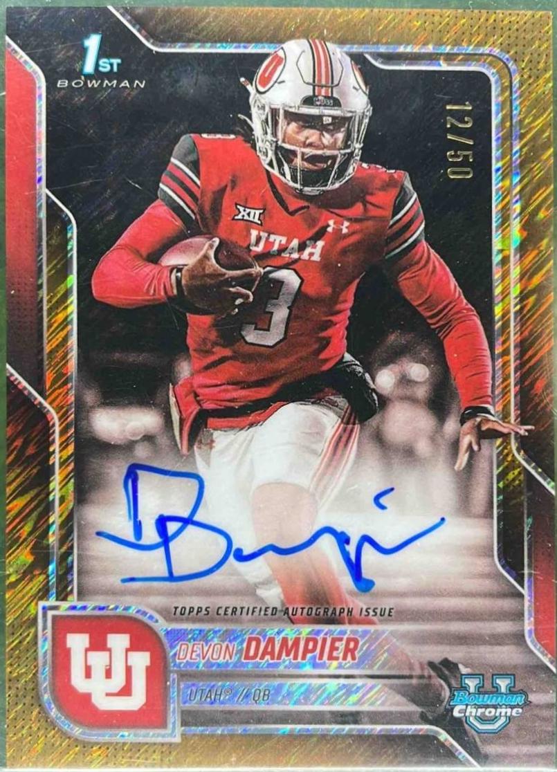 Devon Dampier [Gold Shimmer Refractor] #BCA-DDA