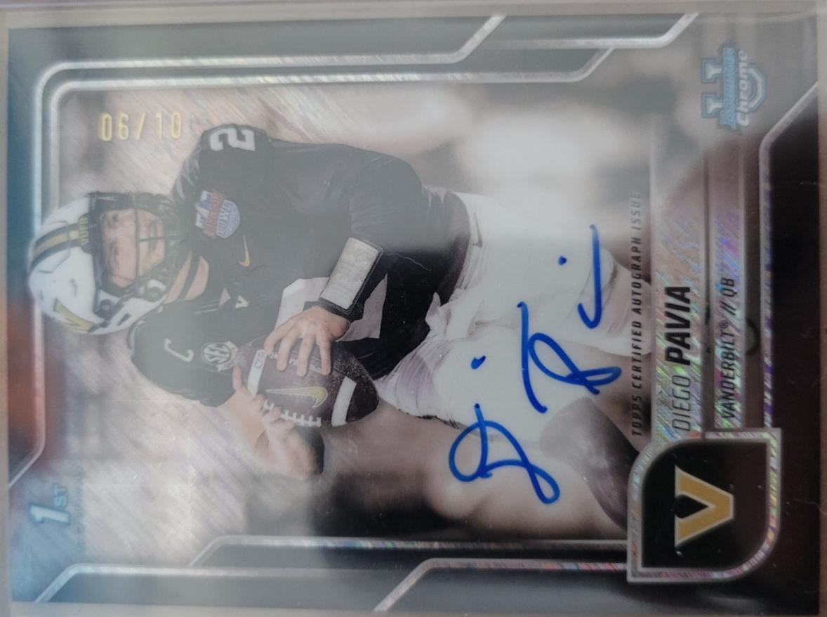 Diego Pavia [Black Shimmer Refractor] #BCA-DPA