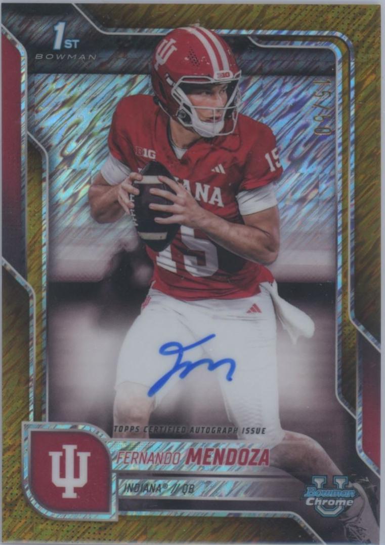 Fernando Mendoza [Gold Shimmer Refractor] #BCA-FME