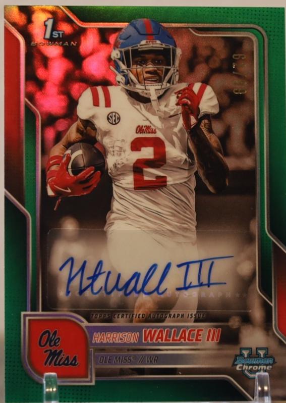 Harrison Wallace III [Green Refractor] #BCA-HW