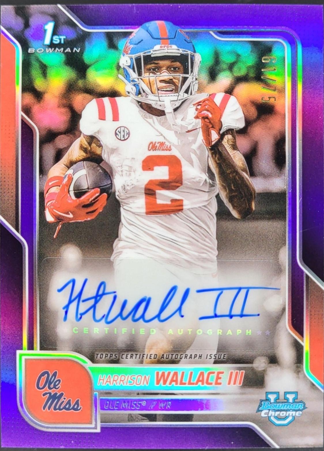 Harrison Wallace III [Purple Refractor] #BCA-HW