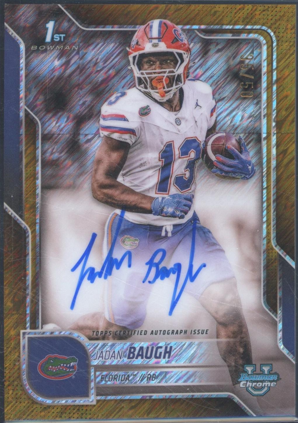 Jadan Baugh [Gold Shimmer Refractor] #BCA-JBA