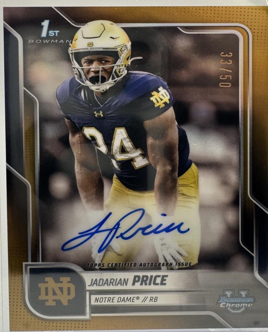 Jadarian Price [Gold Refractor] #BCA-JPR