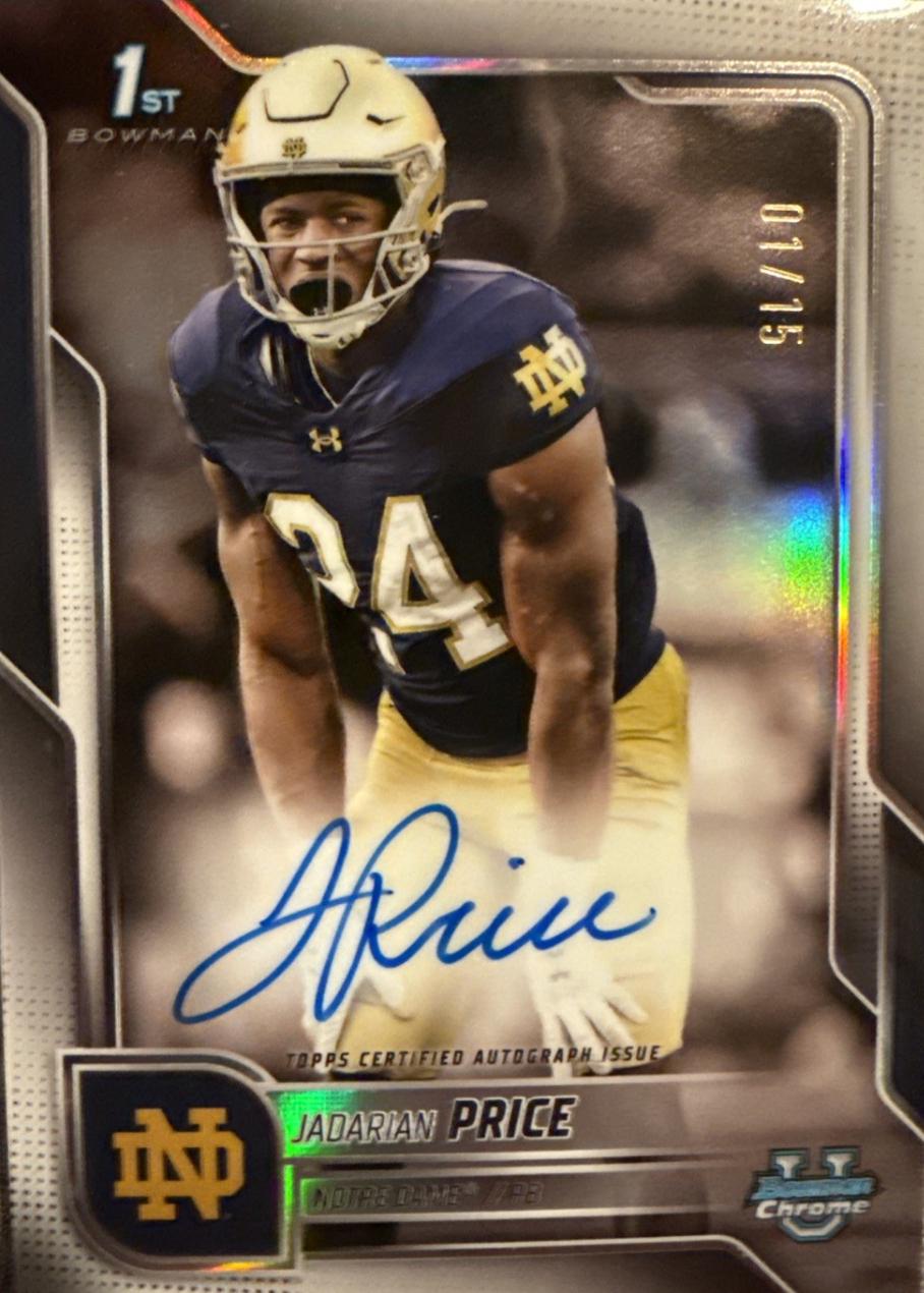 Jadarian Price [White Refractor] #BCA-JPR