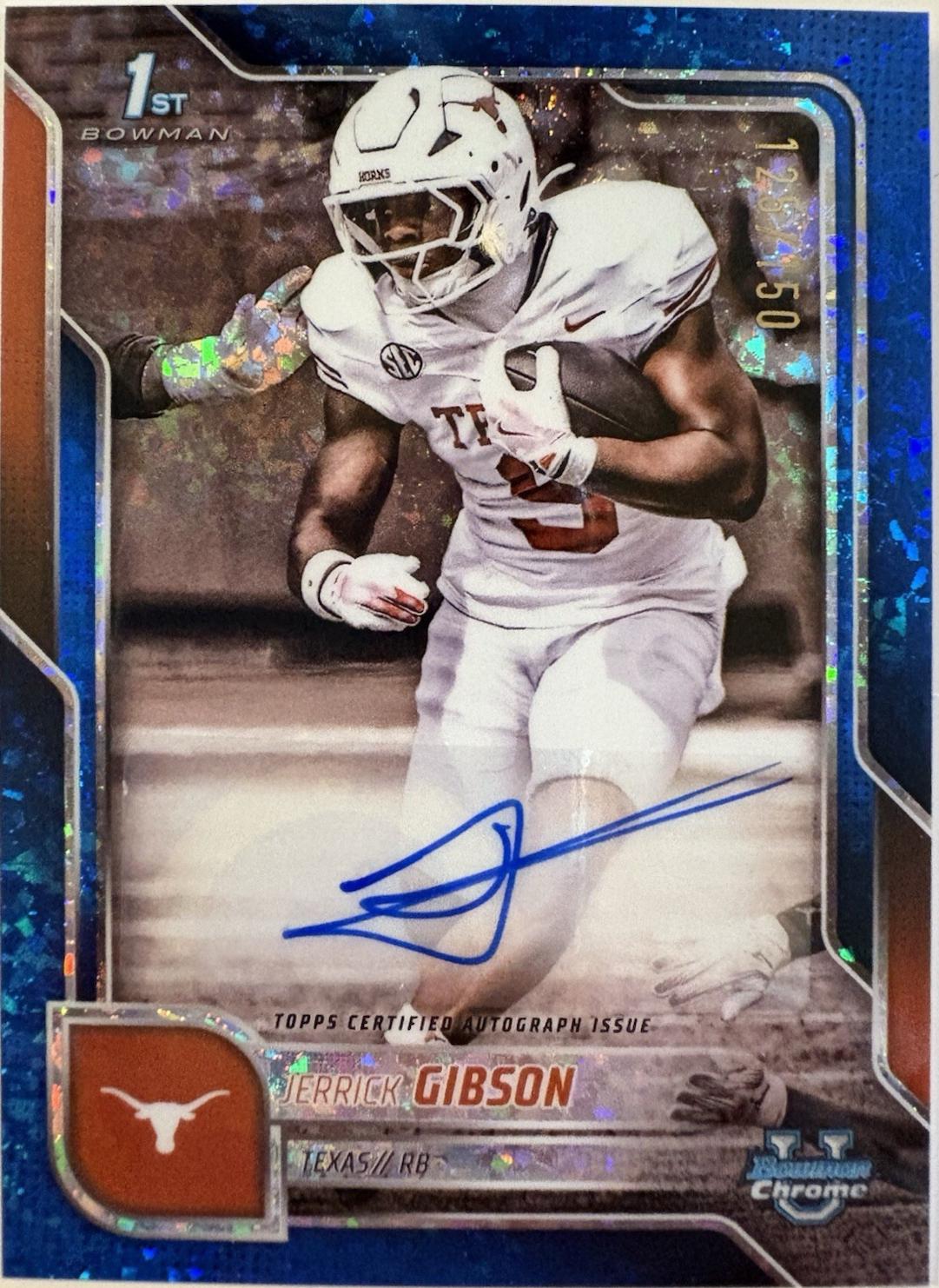Jerrick Gibson [Blue Refractor] #BCA-JG