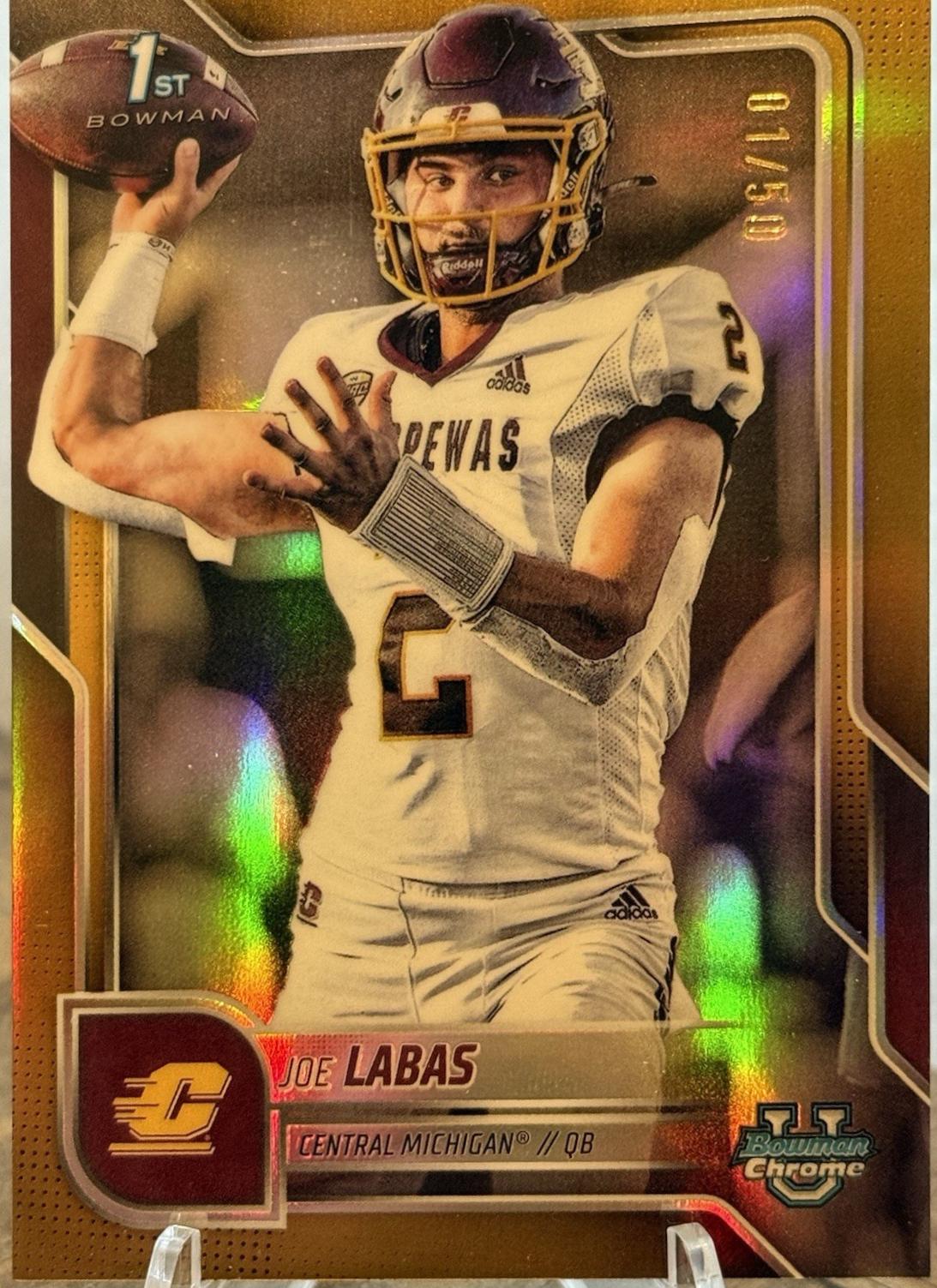 Joe Labas [Gold Refractor] #BCA-JL