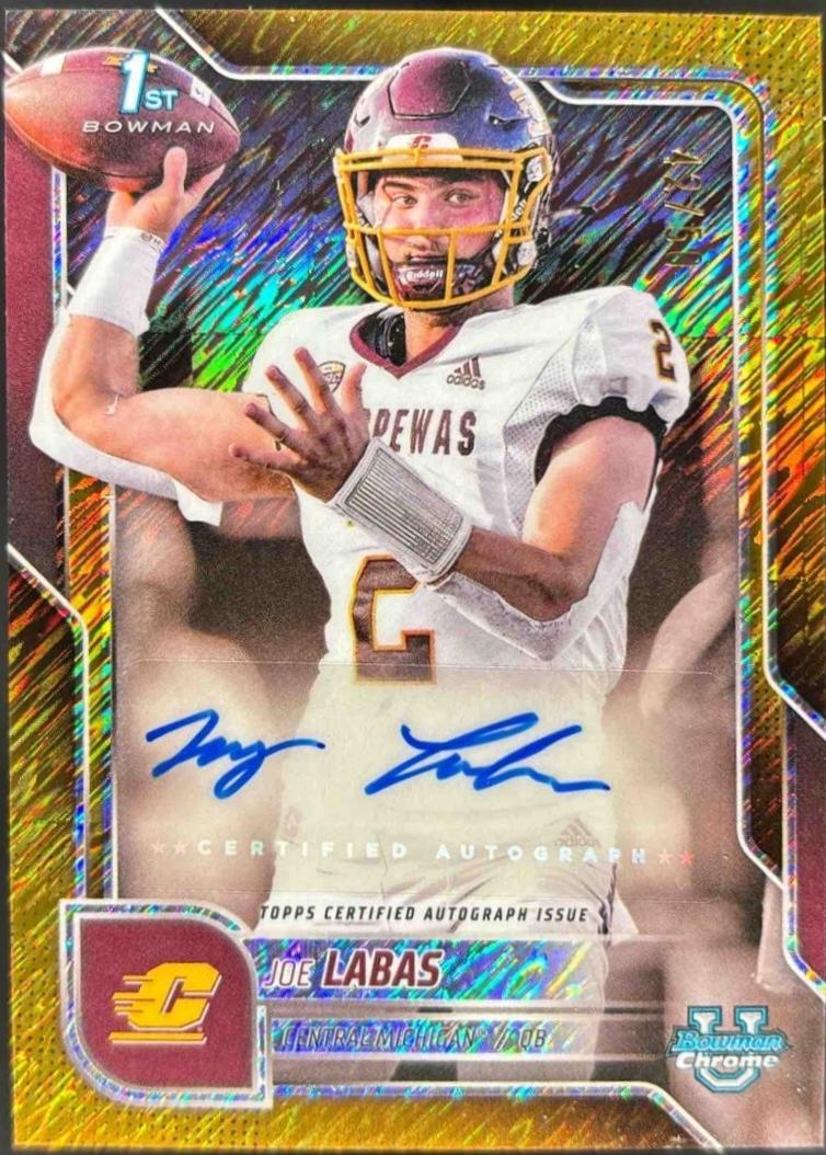 Joe Labas [Gold Shimmer Refractor] #BCA-JL