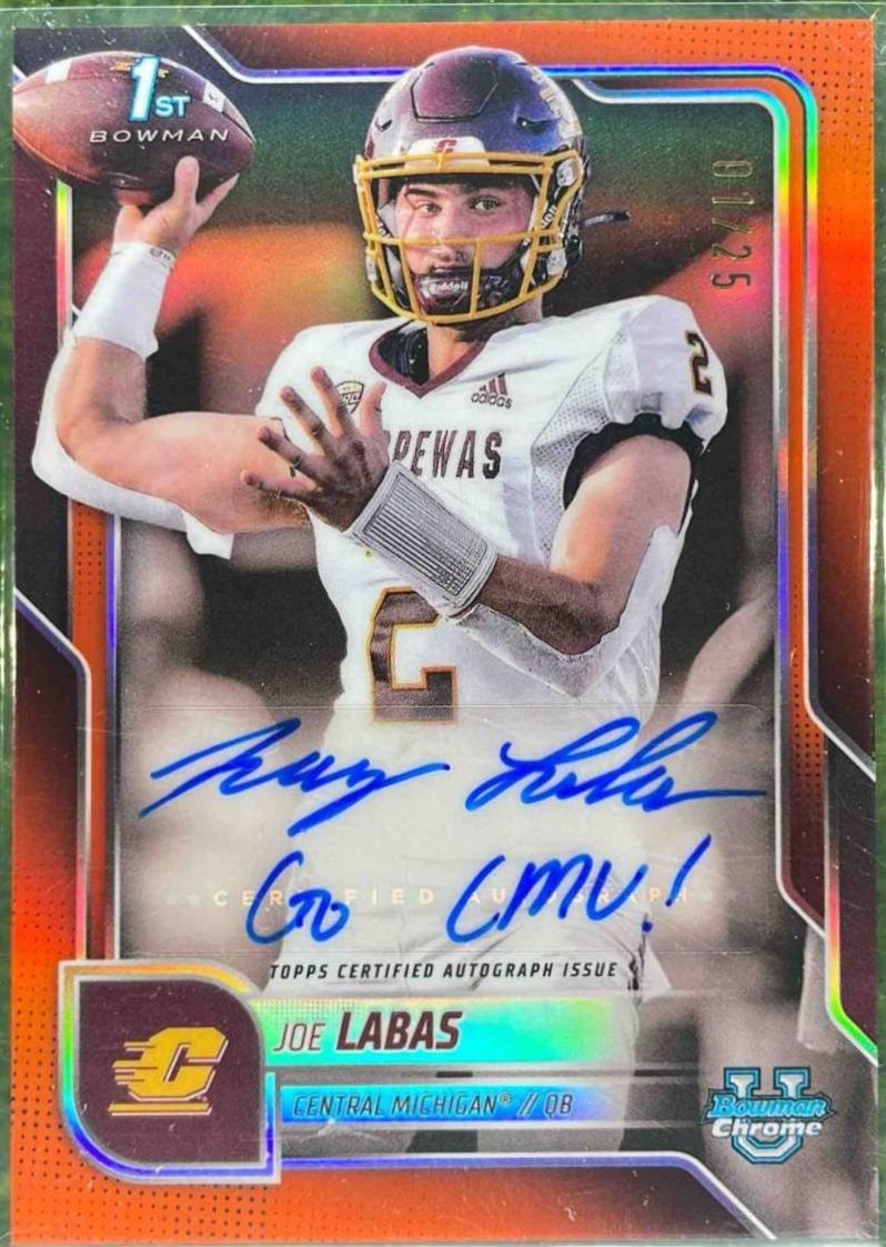 Joe Labas [Orange Refractor] #BCA-JL