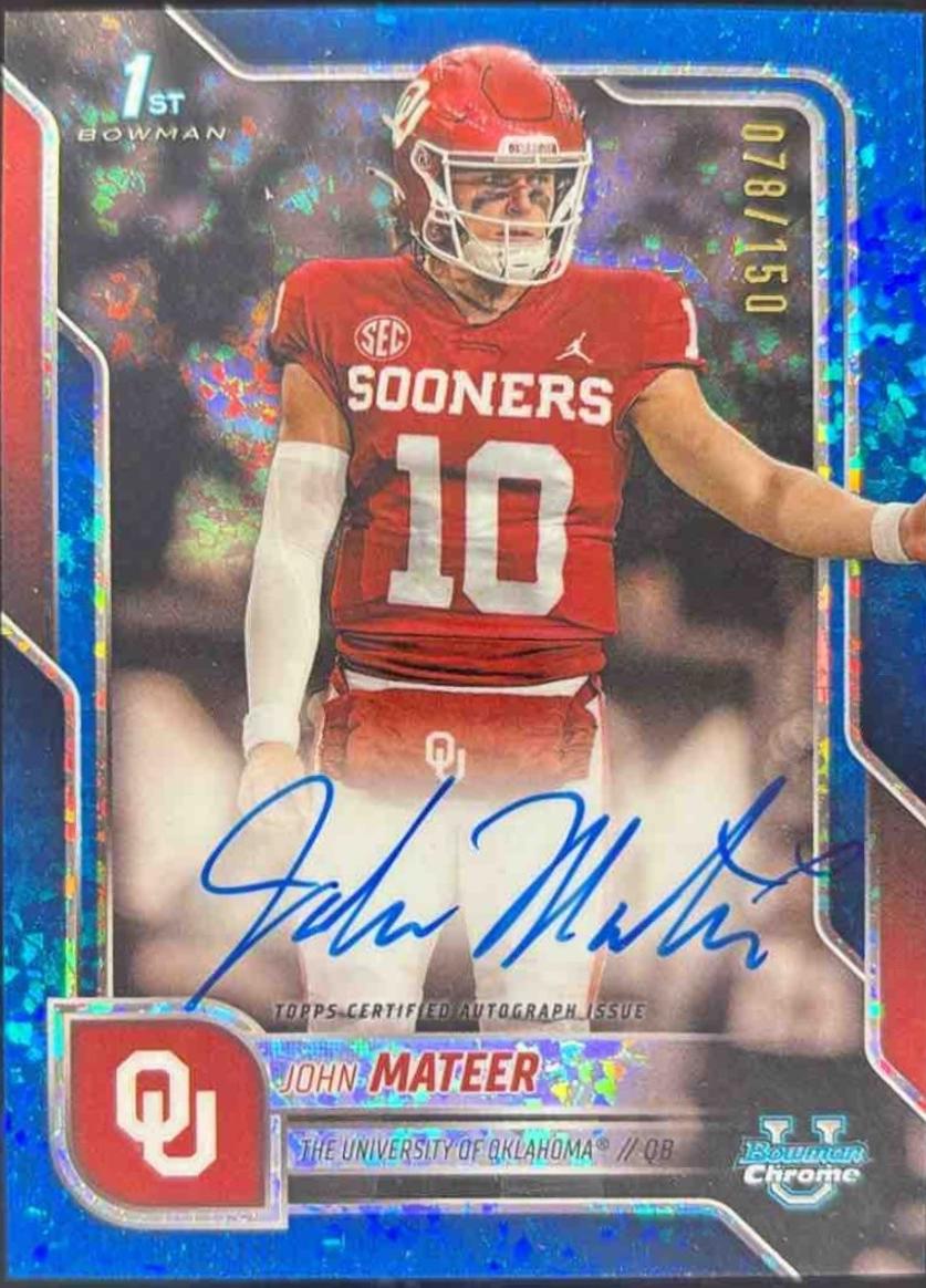 John Mateer [Blue Mini-Diamond Refractor] #BCA-JM