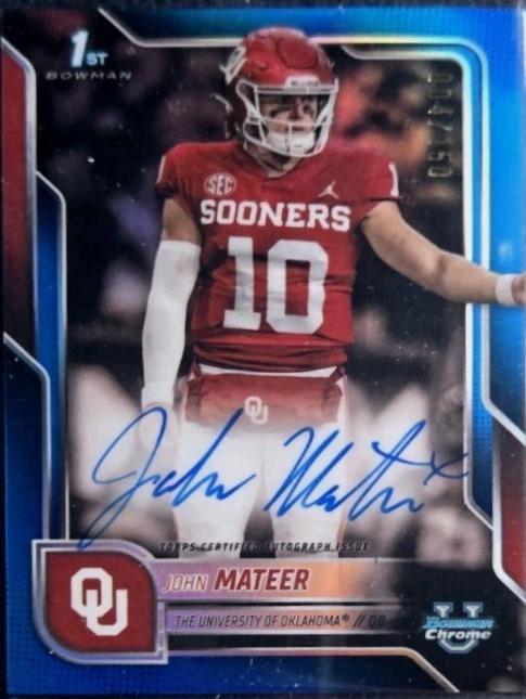John Mateer [Blue Refractor] #BCA-JM
