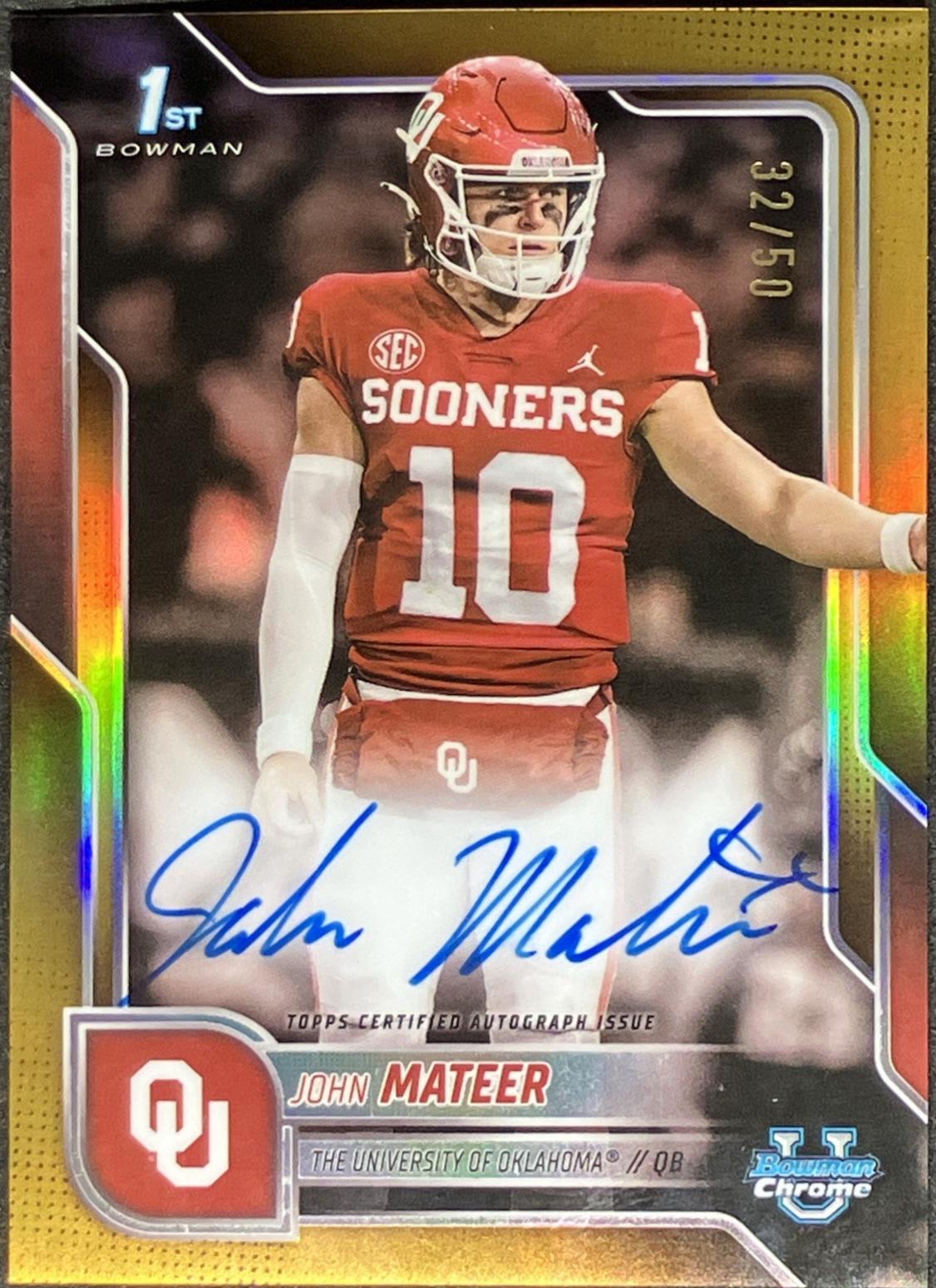 John Mateer [Gold Refractor] #BCA-JM