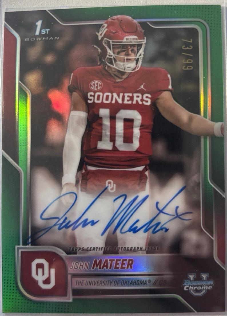 John Mateer [Green Refractor] #BCA-JM