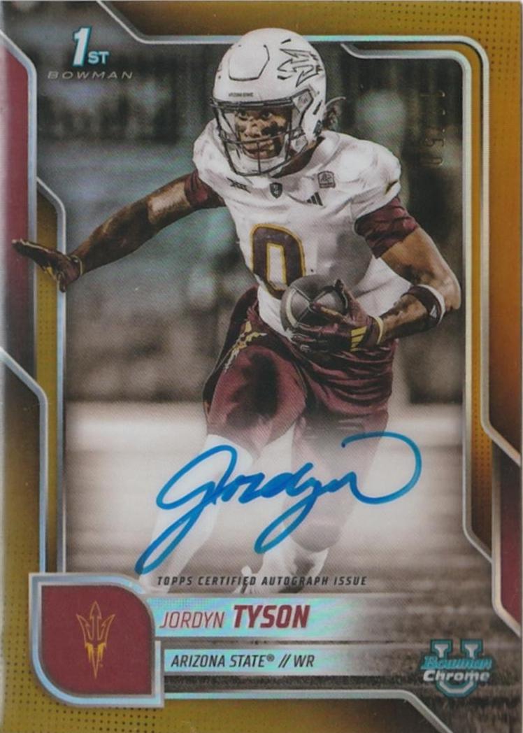 Jordyn Tyson [Gold Refractor] #BCA-JTY