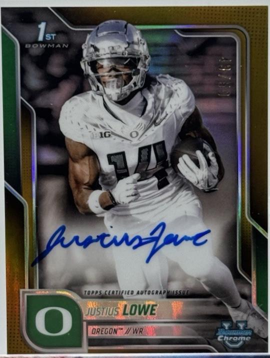 Justius Lowe [Gold Refractor] #BCA-JUL