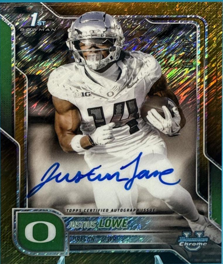 Justius Lowe [Gold Shimmer Refractor] #BCA-JUL