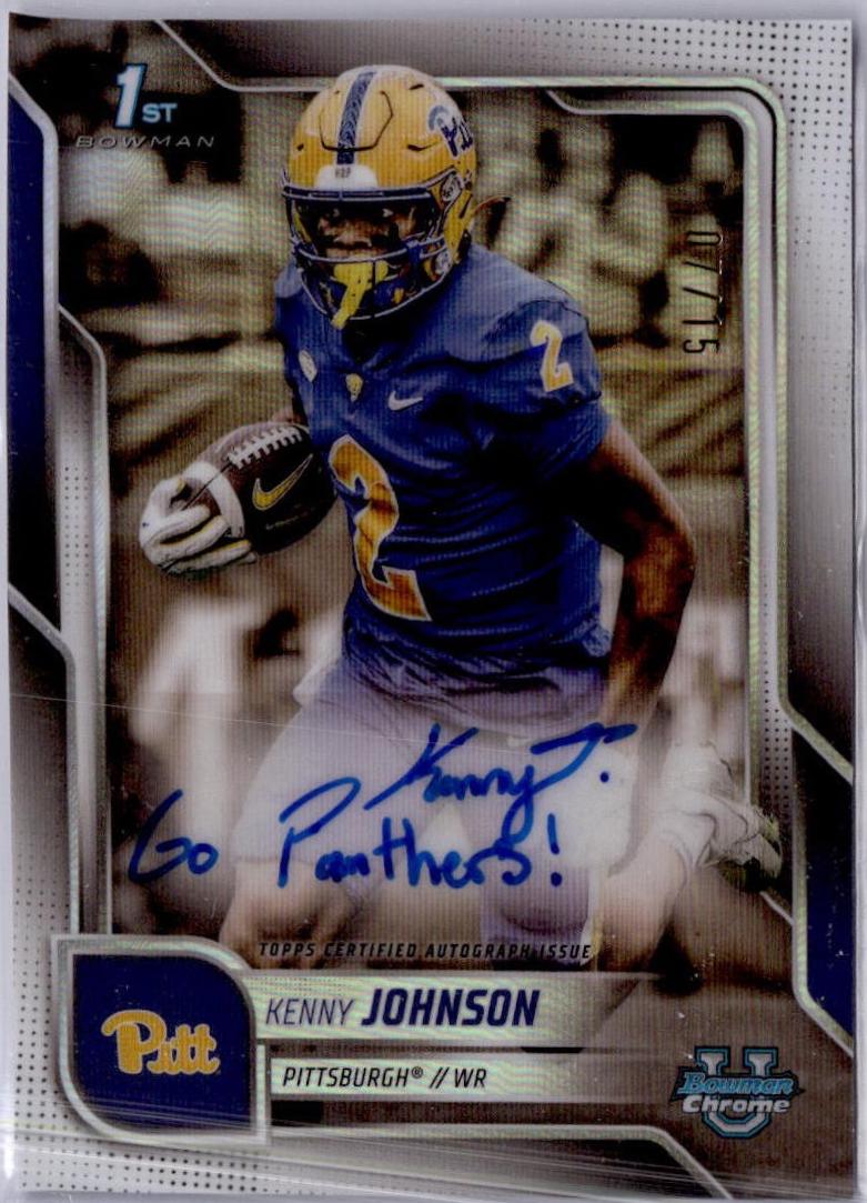 Kenny Johnson [White Refractor] #BCA-KJO