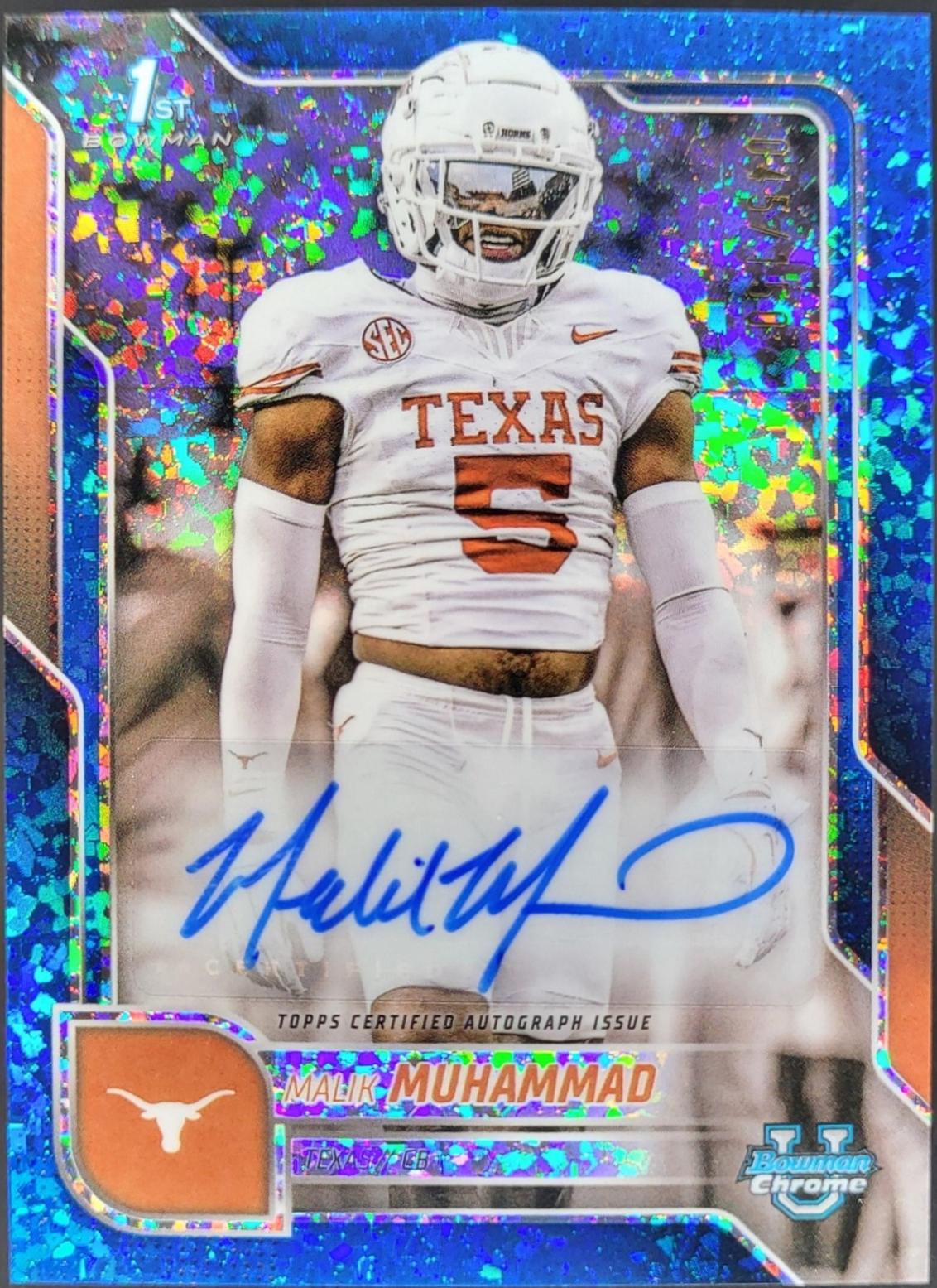 Malik Muhammad [Blue Mini-Diamond Refractor] #BCA-MMU