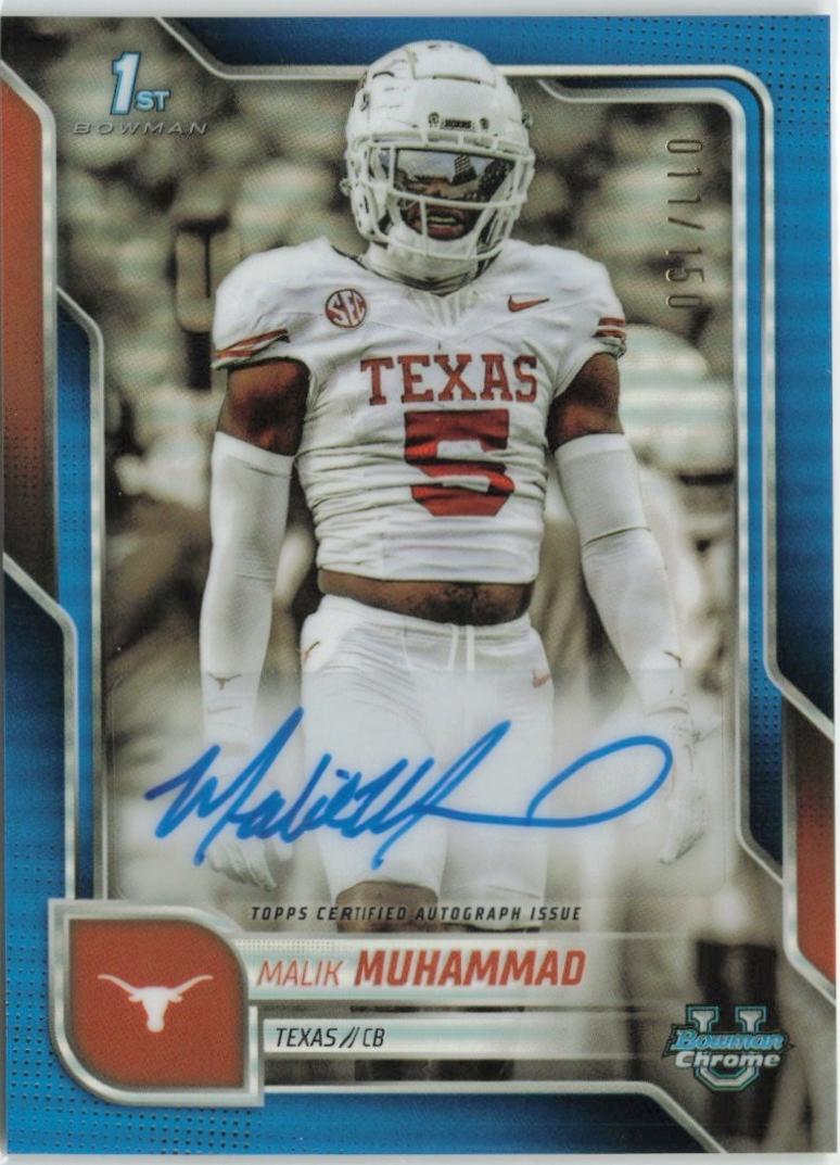 Malik Muhammad [Blue Refractor] #BCA-MMU