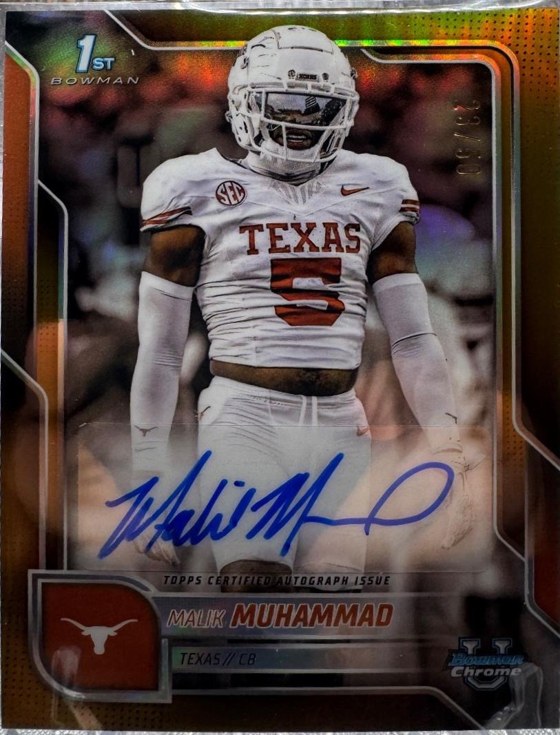 Malik Muhammad [Gold Refractor] #BCA-MMU