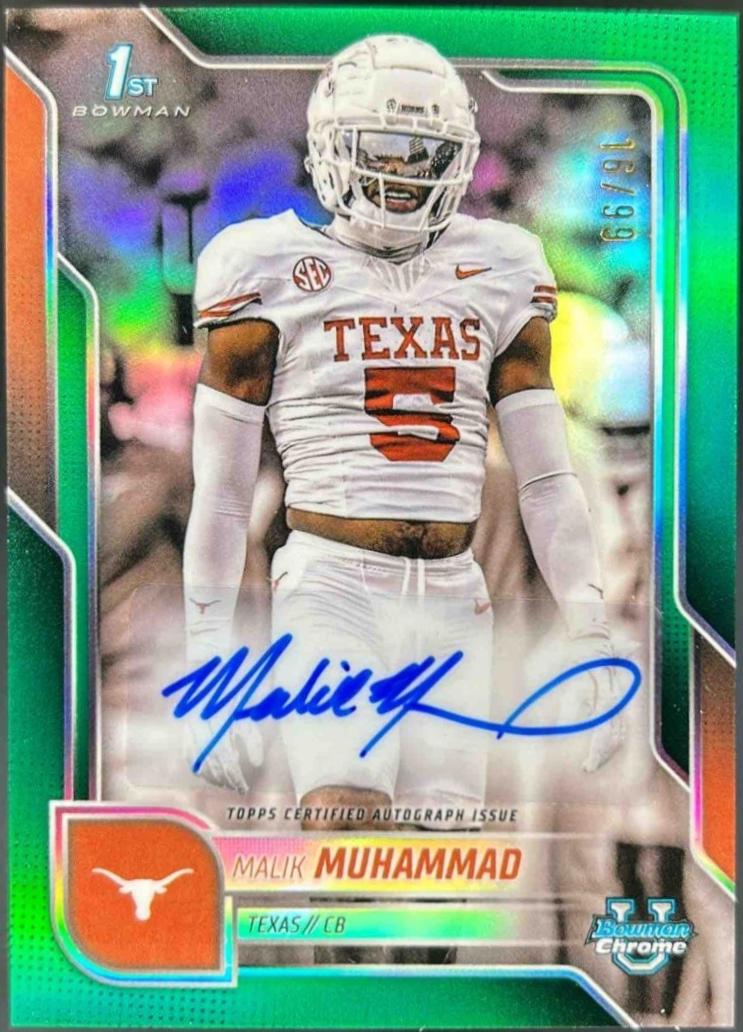 Malik Muhammad [Green Refractor] #BCA-MMU