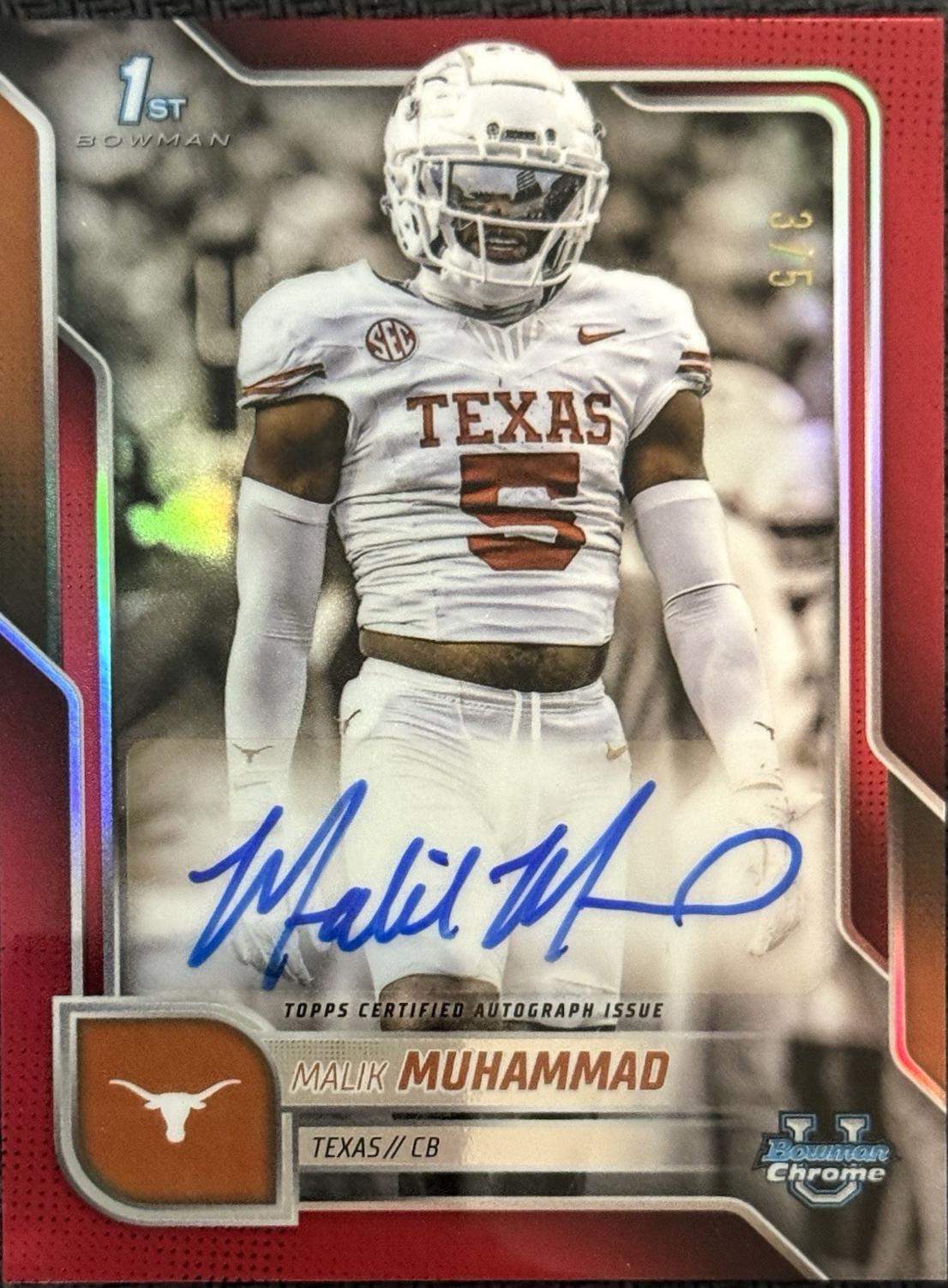 Malik Muhammad [Red Refractor] #BCA-MMU