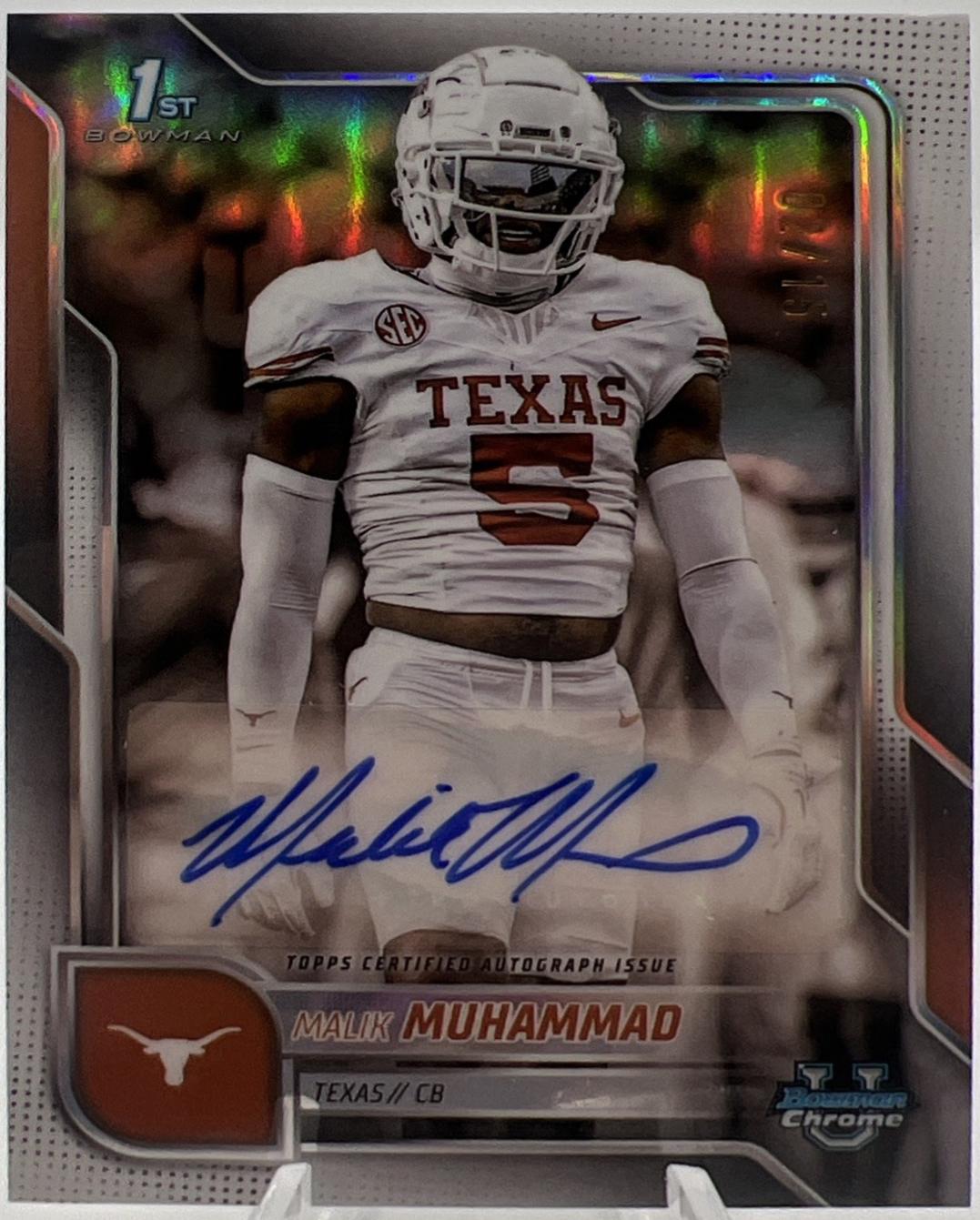 Malik Muhammad [White Refractor] #BCA-MMU