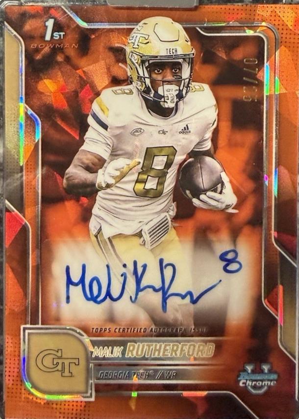 Malik Rutherford [Orange Sapphire] #BCA-MR