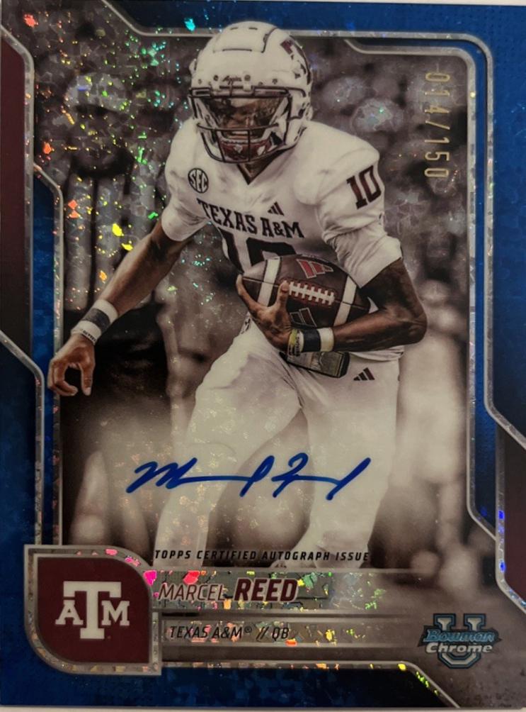 Marcel Reed [Blue Mini-Diamond Refractor] #BCA-MRE