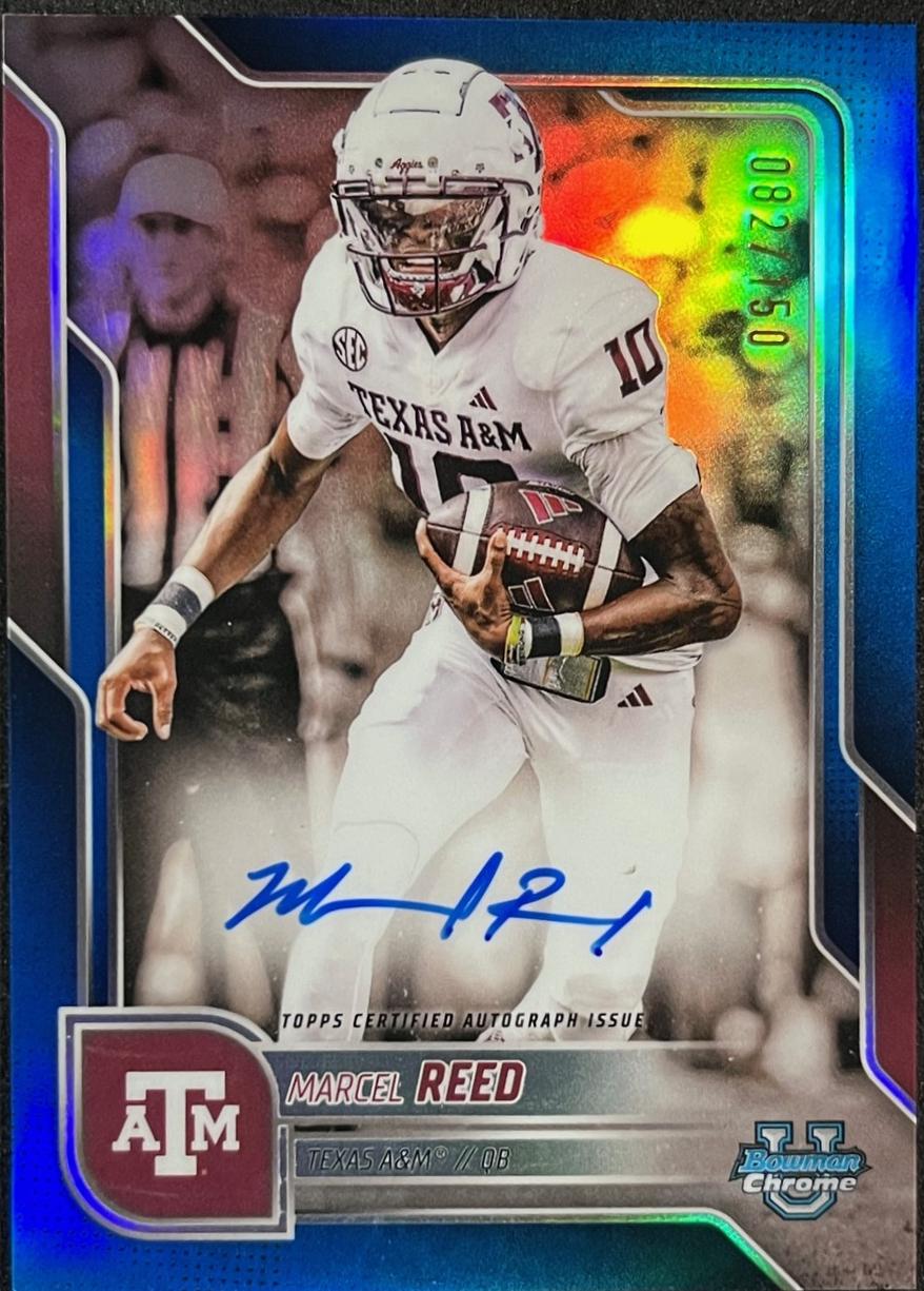Marcel Reed [Blue Refractor] #BCA-MRE