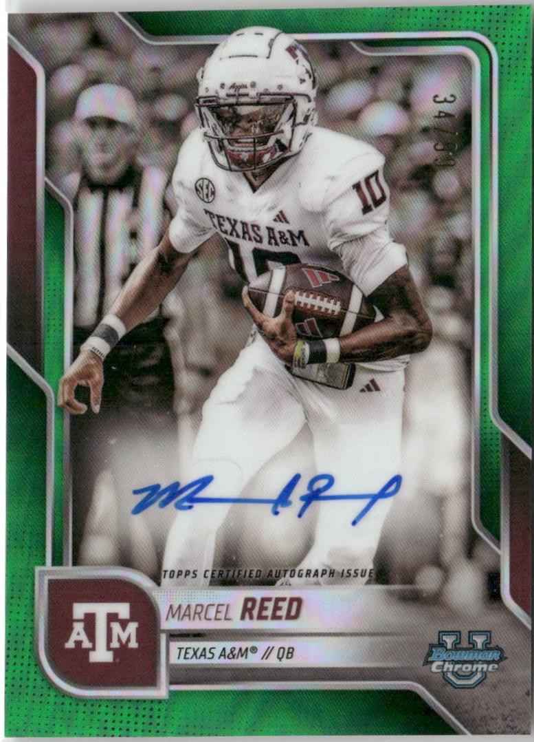 Marcel Reed [Green Refractor] #BCA-MRE