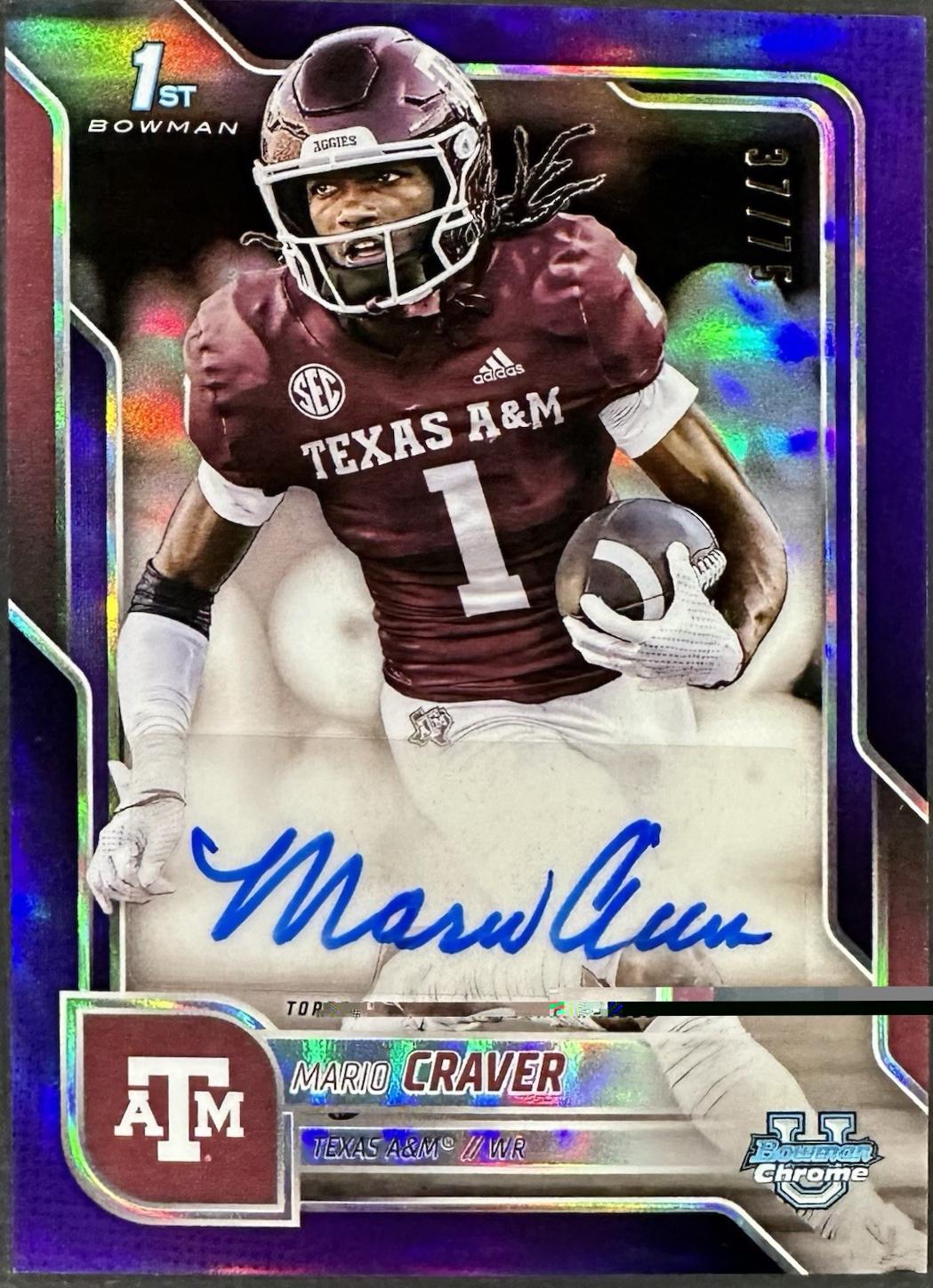 Mario Craver [Purple Refractor] #BCA-MC