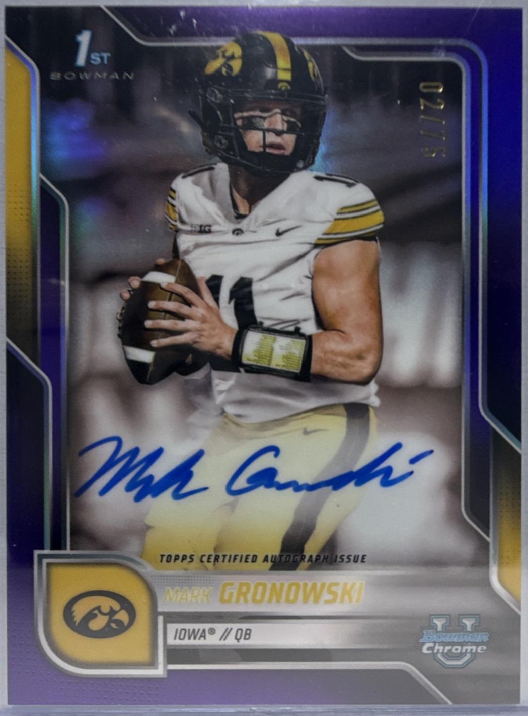 Mark Gronowski [Purple Refractor] #BCA-MG