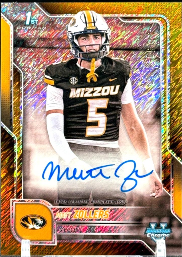 Matt Zollers [Gold Shimmer Refractor] #BCA-MZ