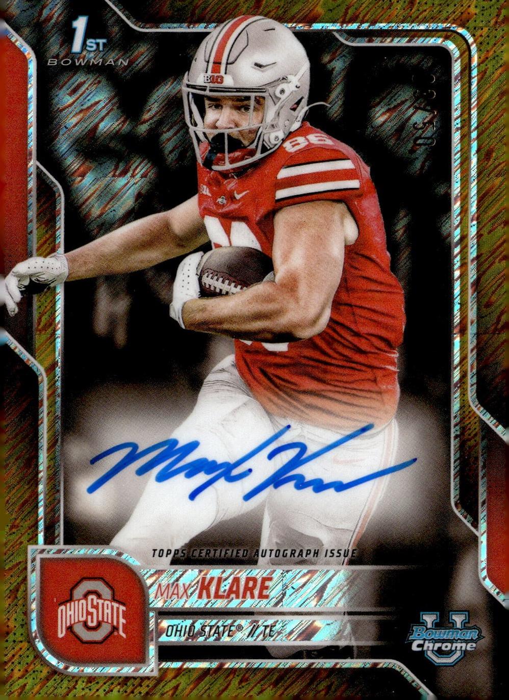 Max Klare [Gold Shimmer Refractor] #BCA-MKL