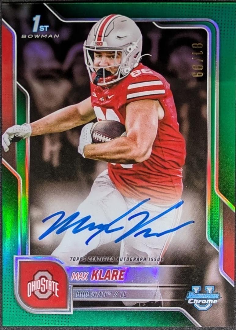 Max Klare [Green Refractor] #BCA-MKL