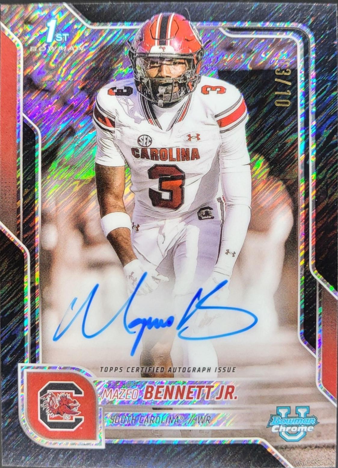 Mazeo Bennett Jr. [Black Shimmer Refractor] #BCA-MB