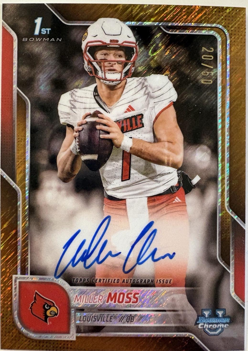 Miller Moss [Gold Refractor] #BCA-MMO