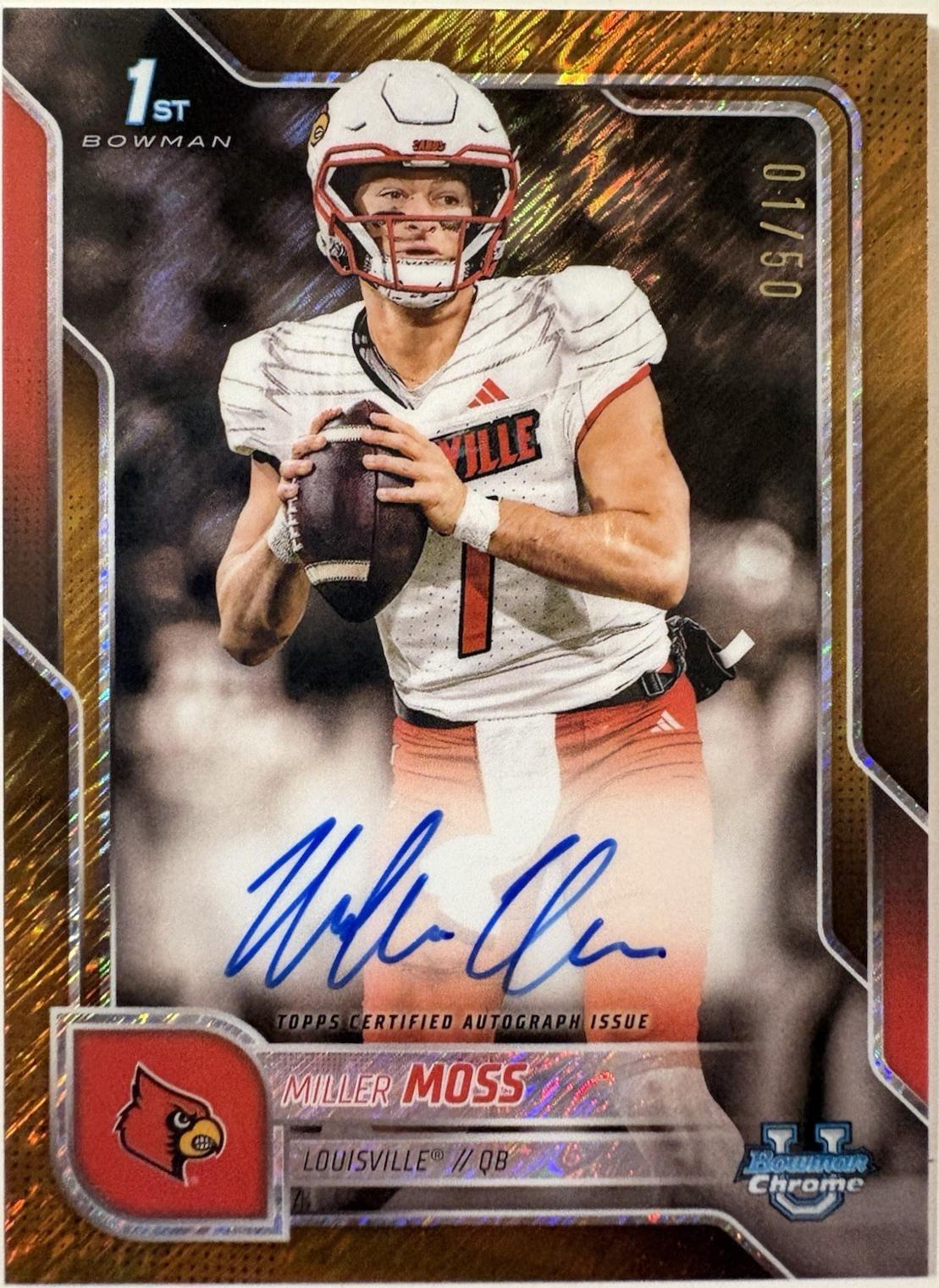 Miller Moss [Gold Shimmer Refractor] #BCA-MMO
