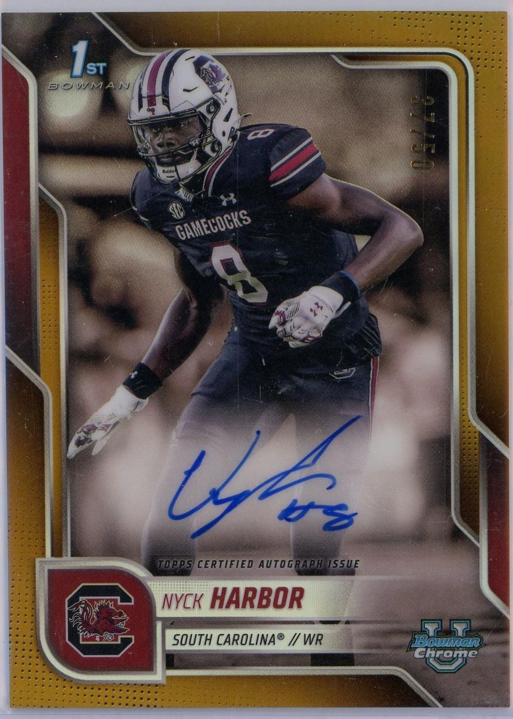Nyck Harbor [Gold Refractor] #BCA-NHA
