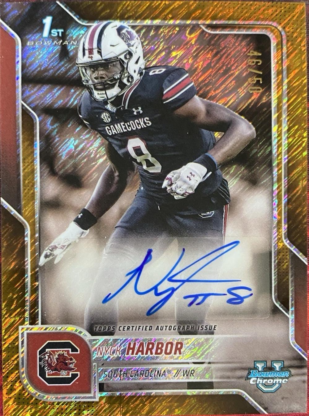 Nyck Harbor [Gold Shimmer Refractor] #BCA-NHA
