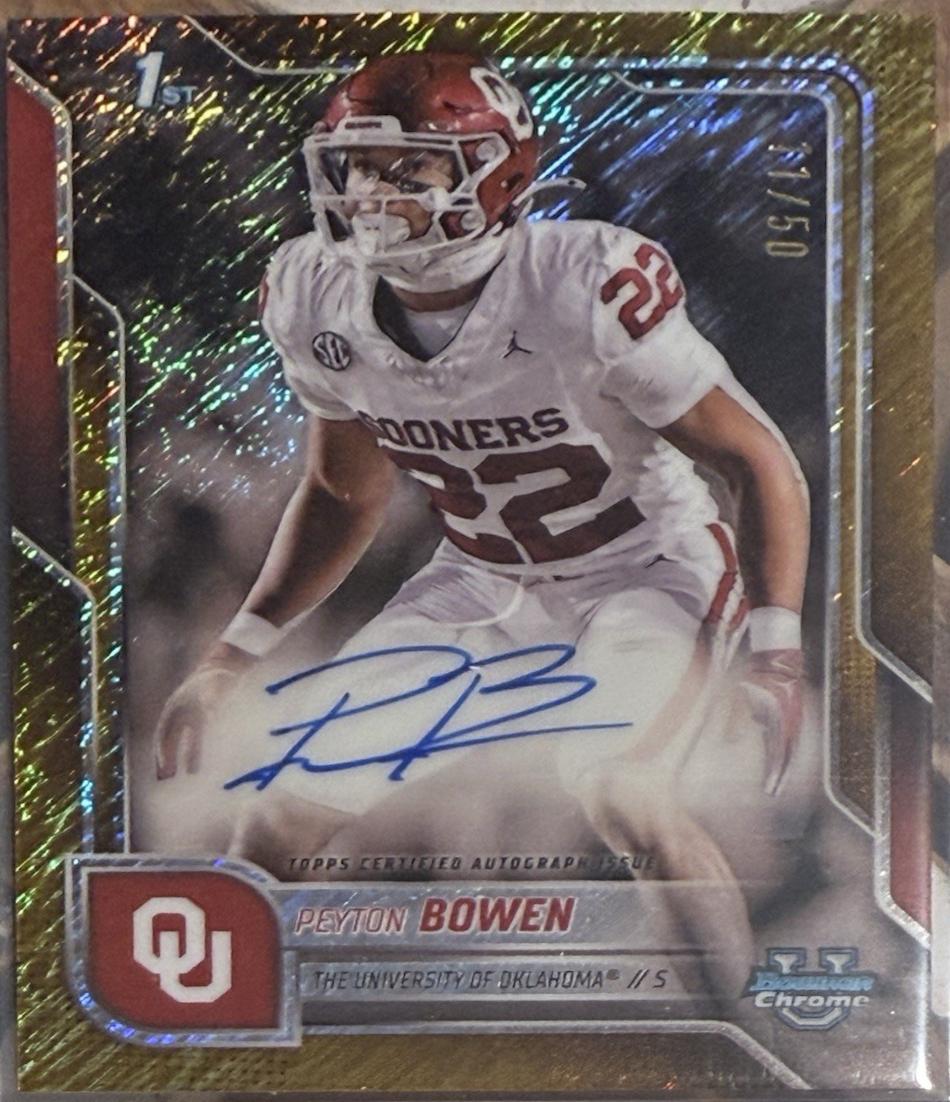 Peyton Bowen [Gold Shimmer Refractor] #BCA-PB