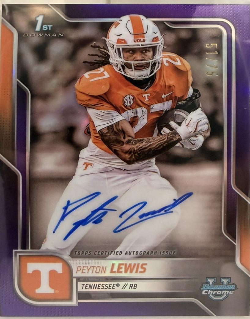 Peyton Lewis [Purple Refractor] #BCA-PLE