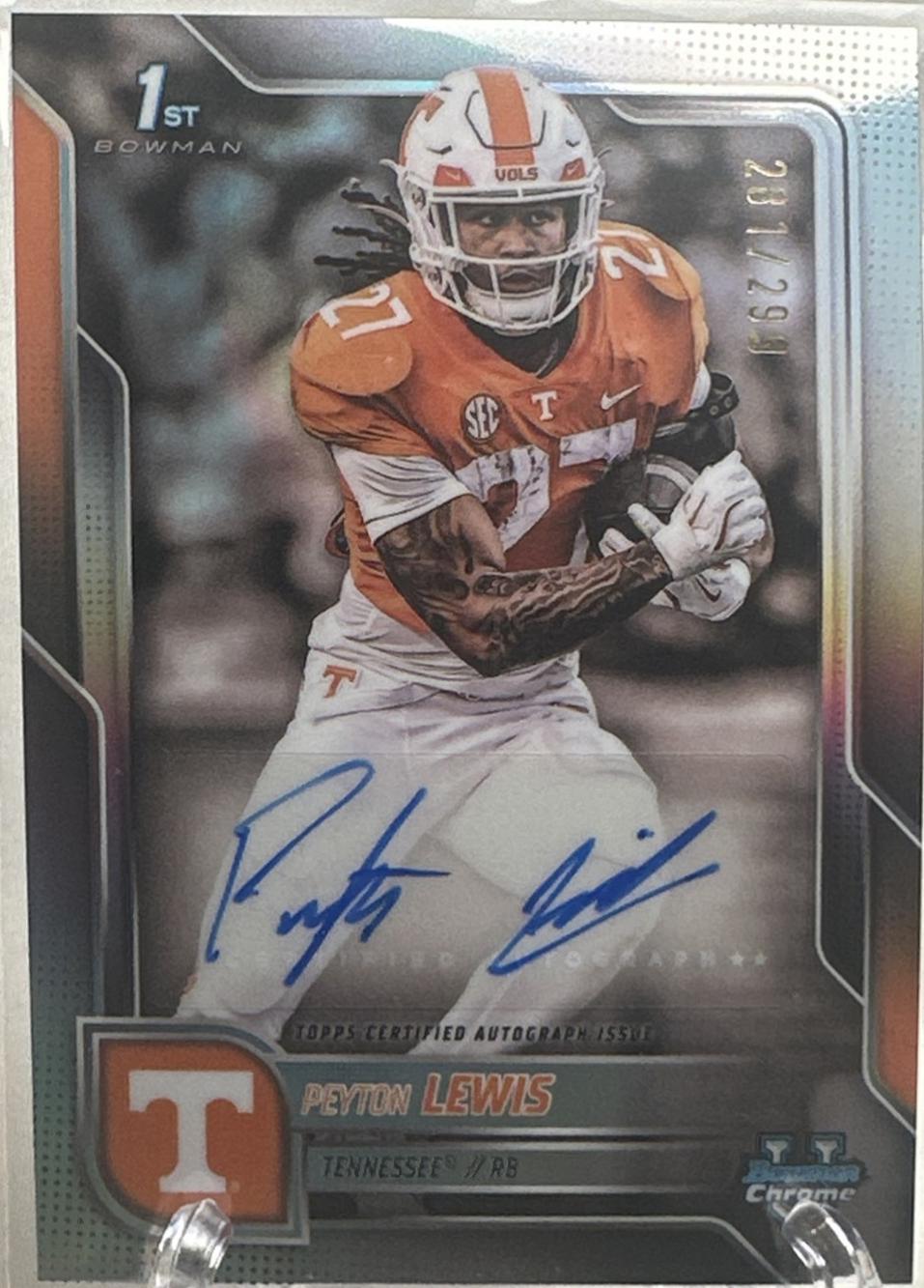 Peyton Lewis [Refractor] #BCA-PLE
